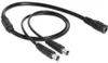 DELOCK Stromkabel DC 5,5 x 2,1mm 1x Bu -> 2x St Produktbild-Vorschau 1