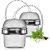 com-four® 2x Teesieb aus rostfreiem Edelstahl 304 - Tee-Ei Produktbild-Vorschau 1