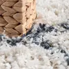 TT Home Teppich Wohnzimmer Shaggy Modern Rautenmuster Produktbild-Vorschau 3