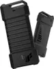 Two black external SSD enclosures are shown against a white background. Produktbild-Vorschau