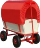 Chariot de transport bois max. 180kg rouge 4 roues Voir les images du produit 4