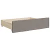 vidaXL Rozkładane łóżko dzienne z szufladami Taupe 100x200 Podgląd zdjęcia produktu 11
