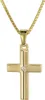 trendor 08516 Kinder Kreuz Gold 333 mit Zirkonia und goldplattierte Kette 1 Produktbild-Vorschau