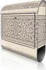 A product shot of a mailbox with intricate Celtic knot designs. Produktbild-Vorschau