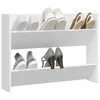 vidaXL Ścienna szafka na buty biała 80x18x60 cm materiał Podgląd zdjęcia produktu 12