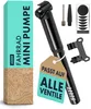 Famanu Mini-Fahrradpumpe für alle Ventile - schwarz/grau Produktbild-Vorschau 2