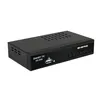 A black DVB-T2 receiver tuner is shown from a diagonal front-side angle against a white background. Voir les images du produit