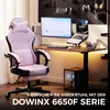 Gaming stoel met voetsteun, ergonomisch ontwerp, kussens Productafbeelding-voorbeeld 7