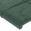 Kopfteil mit Ohren Dunkelgrün 183x23x78/88 cm Samt Produktbild-Vorschau 5