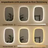 S'AFIELINA 95×60 cm Badspiegel mit Beleuchtung Oval LED Produktbild-Vorschau 5