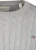 Gant pullover girocollo grigio monocolore 100% cotone a Anteprima dell’immagine prodotto 3