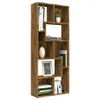 vidaXL Bibliothèque chêne fumé 67x24x161 cm Bois composite Voir les images du produit 9