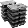10 Essensboxen mit Deckel & 3 Trennfächern, Meal Prep Boxen Produktbild-Vorschau 11