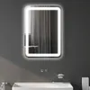 HOMCOM Zrcadlo do koupelny, 50 x 70 cm, LED zrcadlo do Náhled obrázku produktu 2