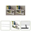 The Living Store Wandregale 4 Stk. Weiß 80 cm Produktbild-Vorschau 6