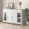 Kredens do salonu Fortuna Lai z przeszklonymi drzwiami, Podgląd zdjęcia produktu 3