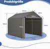 Gerätehaus Garagenzelt Carport Folienzelt Gartenschuppen Produktbild-Vorschau 7