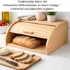 Brotkasten Holz Natur Groß 38x28x18 cm – Traditioneller Produktbild-Vorschau 5