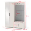 Garderoben-Set Napoli Version 3: Kleiderschrank mit Produktbild-Vorschau 2