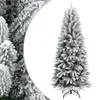 vidaXL Sapin de Noël artificiel enneigé 180 cm PVC&PE Voir les images du produit 8