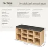 TecTake 402076, Šedá, Hnědá Náhled obrázku produktu 8