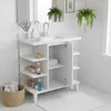 Relaxdays Waschbeckenunterschrank mit Tür und 6 Ablagen, Produktbild-Vorschau 3