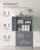 Grau MDF Badkasten Organizer - 30x60x110cm Produktbild-Vorschau 3