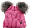 Stylische Wintermütze mit Doppel-Bommel mit Innenfutter Produktbild-Vorschau 1