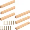 Holzschrankgriff Sechs Stück, 128 mm Lochabstand, Produktbild-Vorschau 1