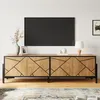 Merax TV Lowboard mit 4 Türen, TV Board mit geometrisches Produktbild-Vorschau 1