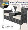 Casaria Panchina da Giardino Polyrattan Resistente Anteprima dell’immagine prodotto 7