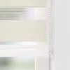 SOLUNA Doppelrollo D-R5 mit weißer Kassette leinen 90x175 Produktbild-Vorschau 3