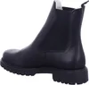A black Chelsea boot is shown from the side against a white background. Produktbild-Vorschau