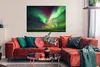 MuchoWow® Poster Nordlicht - Island - Rot - Grün 120x80 cm Produktbild-Vorschau 3