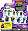 The image shows the back of a toy package for Teenage Mutant Ninja Turtles: Mutant Mayhem action figures. It displays various characters, their names, and promotional text. Voir les images du produit