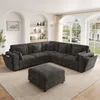 Merax Modulares 6-Sitzer Soffa, U-Ecksofa mit USB & Type-C, Produktbild-Vorschau 3