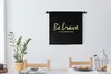 MuchoWow® Wandteppich Wandbehang Zitate - Gold - Schwarz Produktbild-Vorschau 2