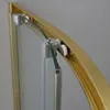 Box doccia semicircolare 90x90 oro spazzolato cristallo Anteprima dell’immagine prodotto 5