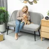HOMCOM, sofa dwuosobowe, mała kanapa o szerokości 127 cm, z Podgląd zdjęcia produktu 8