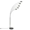 A modern arc floor lamp with multiple lights. Produktbild-Vorschau