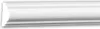 A close-up, studio shot of a white decorative molding strip against a white background. Anteprima dell’immagine prodotto