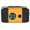 A close-up, front view of a yellow and black laser distance measurer. Anteprima dell’immagine prodotto