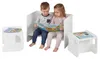 COSTWAY Tavolo multifunzione 6 in 1 per bambini, set tavolo Anteprima dell’immagine prodotto 1