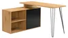 FineBuy Schreibtisch MDF Metall 130cm Eiche Nachbildung L Produktbild-Vorschau 6
