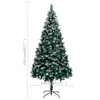 vidaXL Künstlicher Weihnachtsbaum mit Zapfen und Schnee 210 Produktbild-Vorschau 6