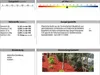 A composite image showing technical specifications and an example application of a decorative mulch product. Produktbild-Vorschau