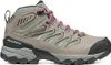 Moraine Mid GTX Wmn Trailhiking-Schuh von Scarpa in Beige mit pinken Schnürsenkeln und grauen Akzenten. Produktbild-Vorschau