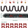 XINZI Weihnachtsgirlande 15m, Tannengirlande mit roten Produktbild-Vorschau 2