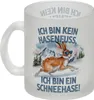 Alpenschneehase mit Sonnenbrille Glas Tasse Kein Hasenfuss, Produktbild-Vorschau 2