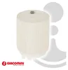 A white Giacomini handregulierkappe for a floor heating manifold. Produktbild-Vorschau